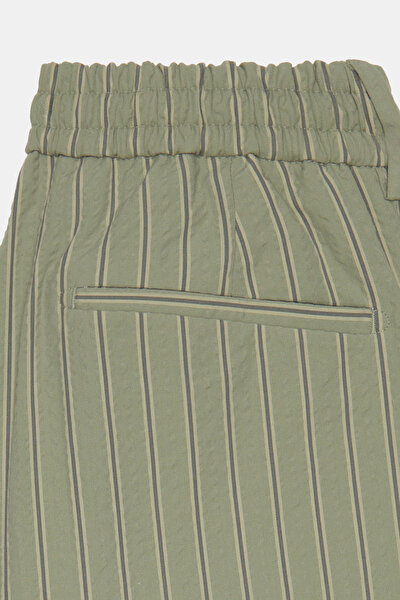 GREEN STRIPED BERMUDA 3