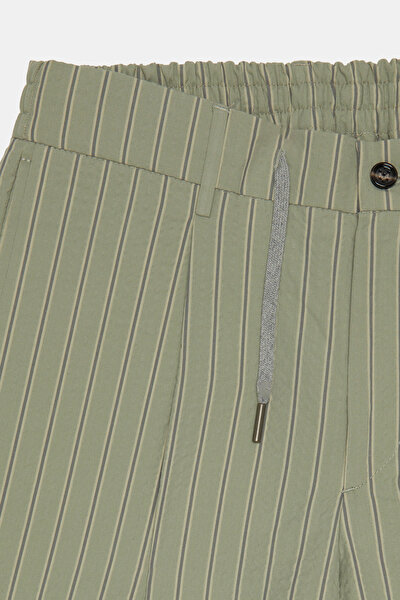 GREEN STRIPED BERMUDA 4