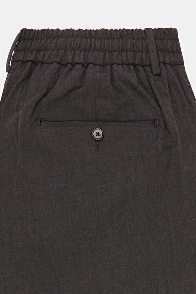 TEK PİLELİ BELİ LASTİKLİ SEERSUCKER PANTOLON 8