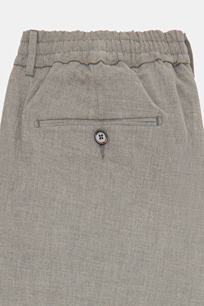TEK PİLELİ BELİ LASTİKLİ SEERSUCKER PANTOLON 8