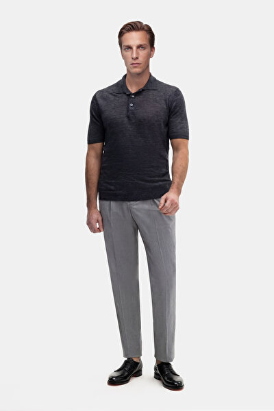 TEK PİLELİ BELİ LASTİKLİ SEERSUCKER PANTOLON 5