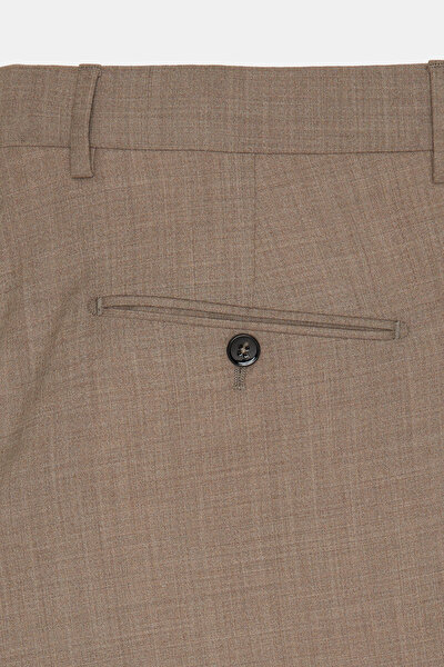 BEIGE WOOL/SILK BERMUDA 5