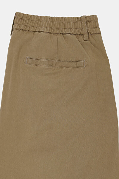 DARK GREEN LYOCELL COTTON BERMUDA 3