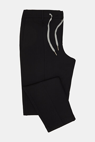 BLACK JERSEY TROUSERS 5