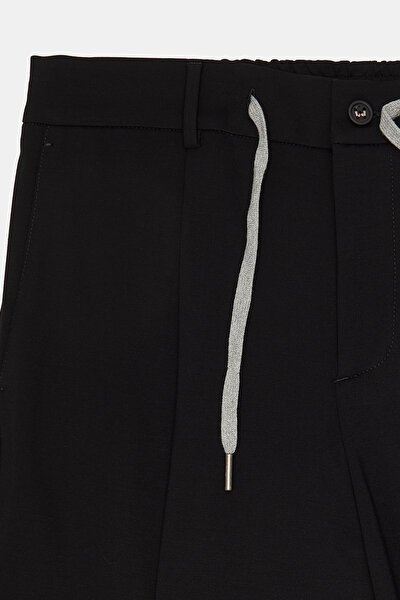 BLACK JERSEY TROUSERS 8
