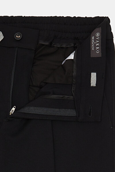BLACK JERSEY TROUSERS 9