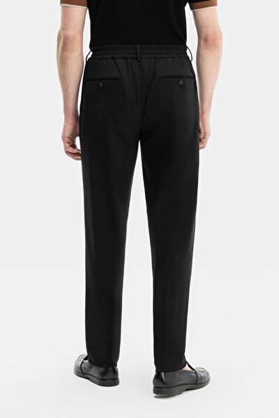 BLACK JERSEY TROUSERS 3