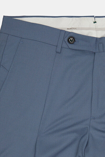 DARK BLUE WOOL/SILK BERMUDA 3