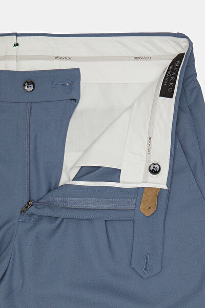 DARK BLUE WOOL/SILK BERMUDA 4