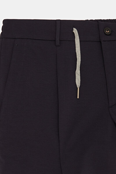 NAVY BLUE JERSEY TROUSERS 9