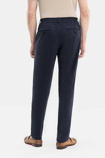 NAVY BLUE JERSEY TROUSERS 3