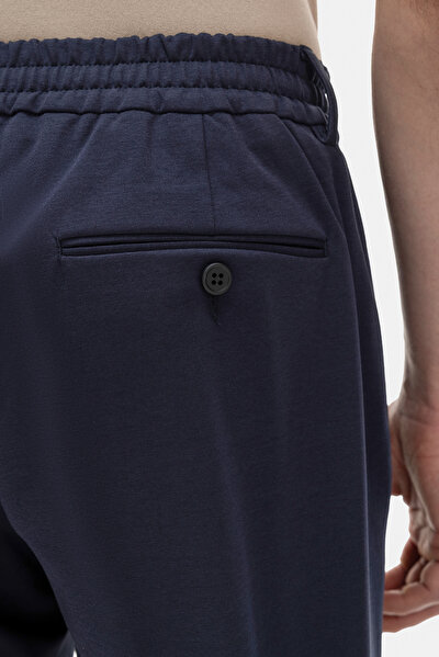 NAVY BLUE JERSEY TROUSERS 5