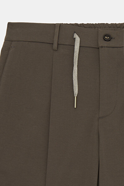 KHAKI JERSEY TROUSERS 9