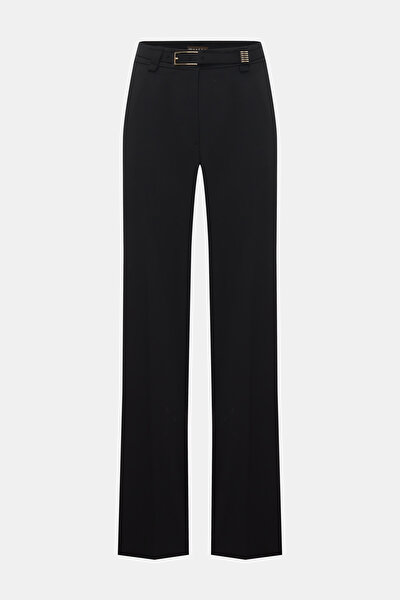 BLACK STRAIGHT CUT TROUSERS 5