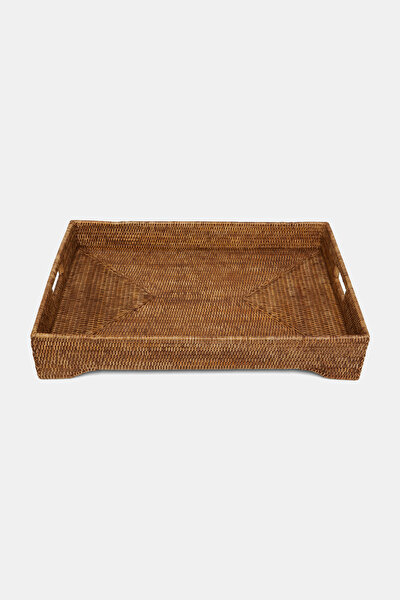 BUTTER RATTAN AYAKLI TEPSİ 5
