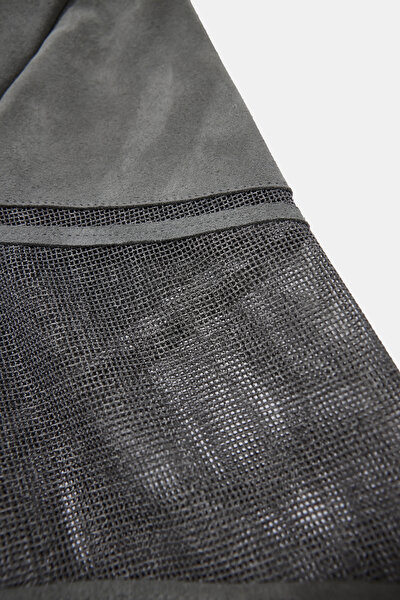 DARK GREY BASIC / ROUND NECKLINE JACKET 10