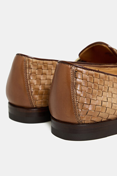 LIGHT BROWN LEATHER SHOE 4