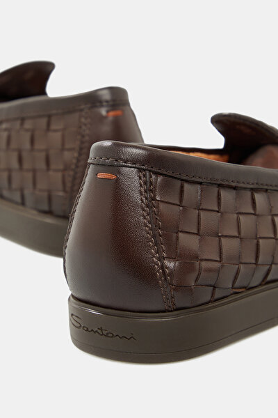 BROWN LEATHER SHOE 5