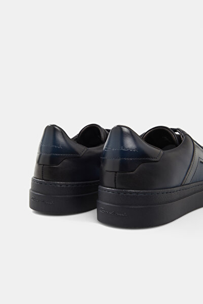 NAVY BLUE LEATHER SHOE 4