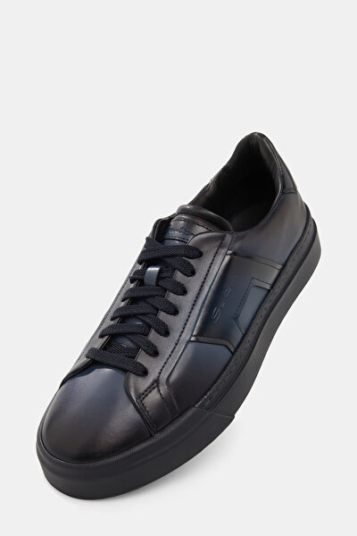 NAVY BLUE LEATHER SHOE 5