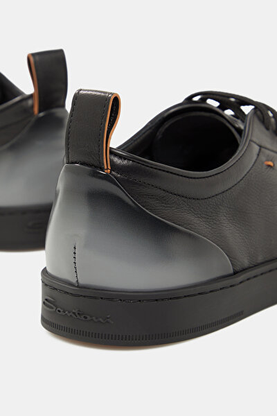 BLACK LEATHER SHOE 5