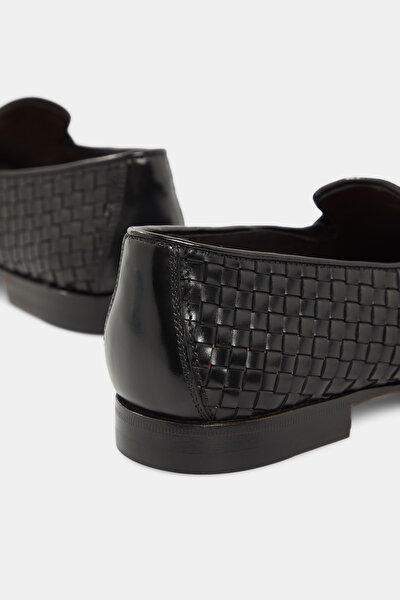 BLACK LEATHER SHOE 5