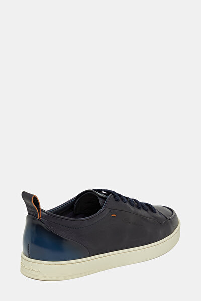 NAVY BLUE LEATHER SHOE 3