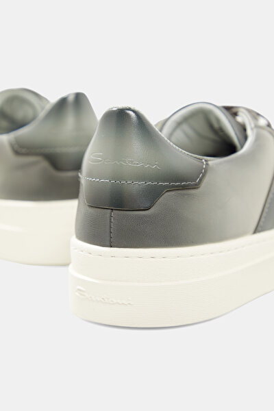 GREY LEATHER SHOE 5