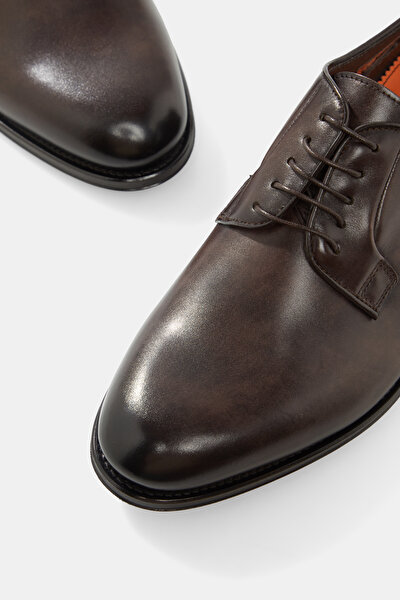 BROWN LEATHER SHOE 4