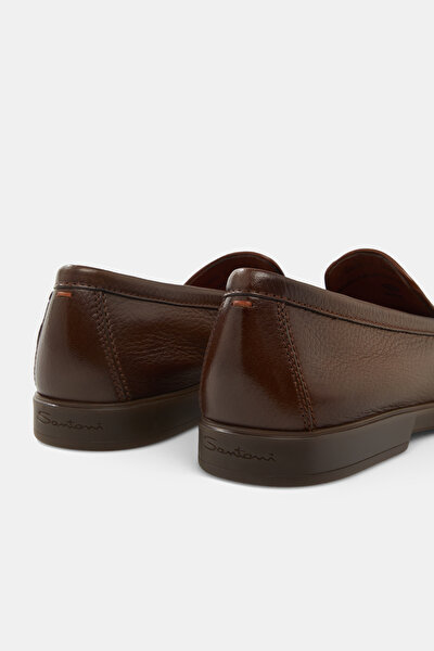 LIGHT BROWN LEATHER SHOE 4