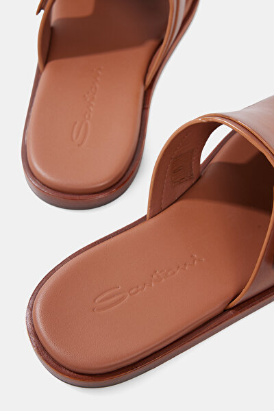 TAN LEATHER SLIPPER 5