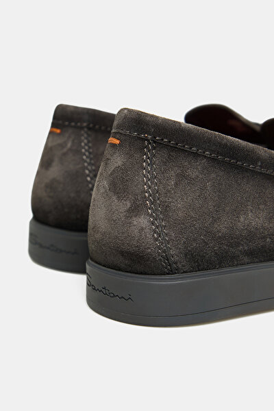 GREY LEATHER SHOE 4