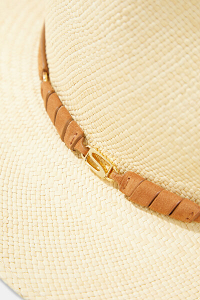 LIGHT BEIGE WICKER HAT 3