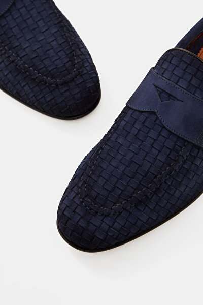 ÖRGÜ SÜET DERİ LOAFER AYAKKABI 4