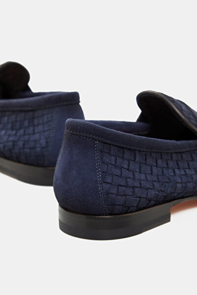 ÖRGÜ SÜET DERİ LOAFER AYAKKABI 5