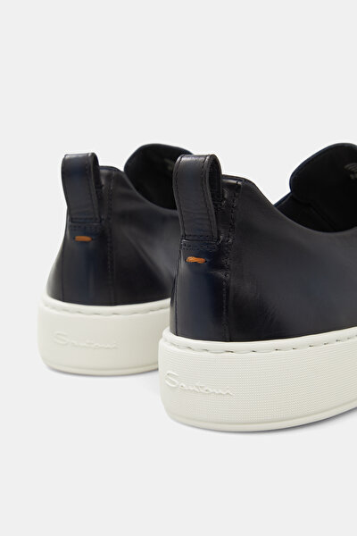NAVY BLUE LEATHER SHOE 4