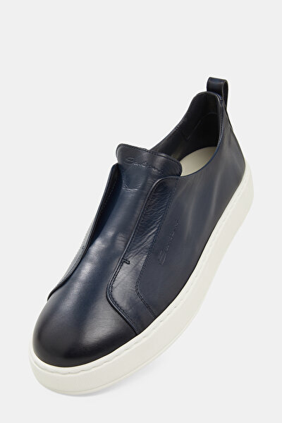 NAVY BLUE LEATHER SHOE 5