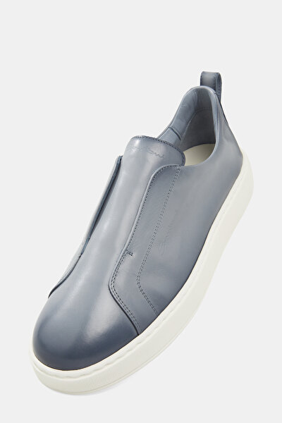 LIGHT BLUE LEATHER SHOE 5