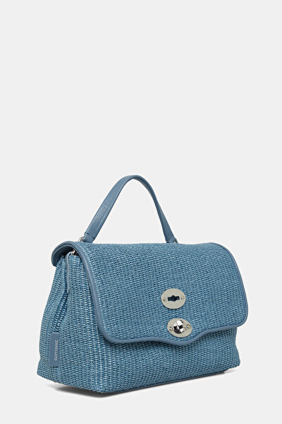 BLUE RAFFIA BAG 3