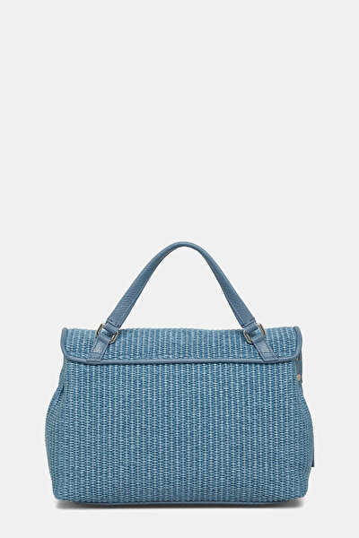 BLUE RAFFIA BAG 4