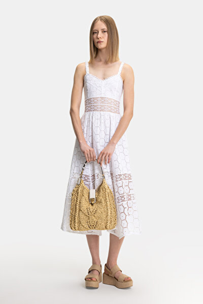 WHITE SLEEVELESS SUSPENDER DRESS 4