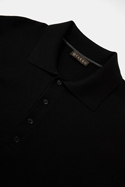 BLACK POLO NECK TRICOT 3