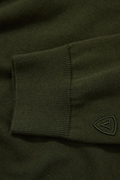 KHAKI POLO NECK TRICOT 4
