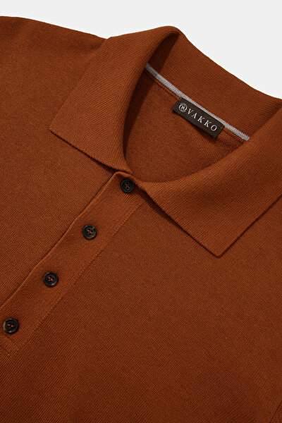 BRICK POLO NECK TRICOT 3