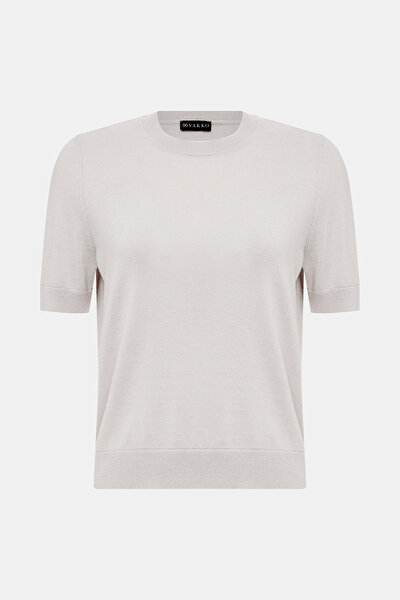 BEIGE BASIC / ROUND NECKLINE TRICOT 4