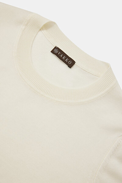 ECRU BASIC / ROUND NECKLINE TRICOT 3