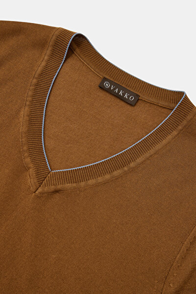 BLUE V NECK TRICOT 3