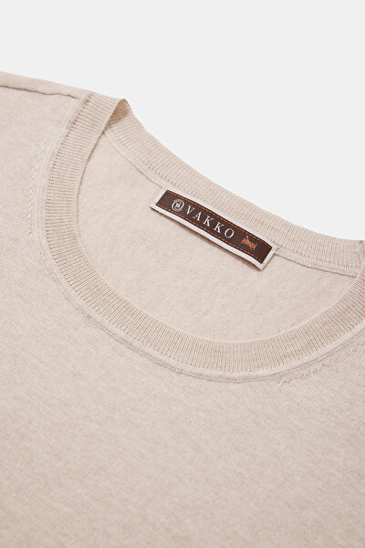 BEIGE BASIC / ROUND NECKLINE TRICOT 8