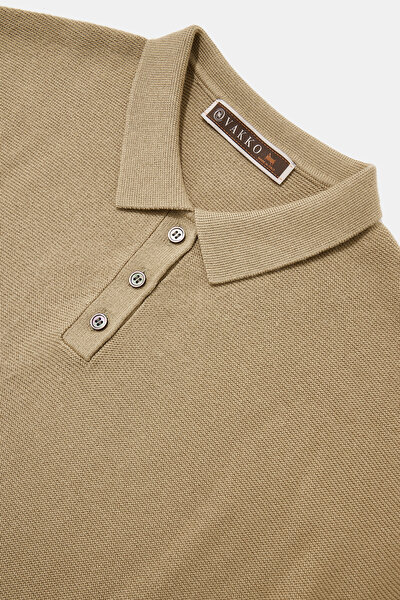 KHAKI POLO NECK TRICOT 9