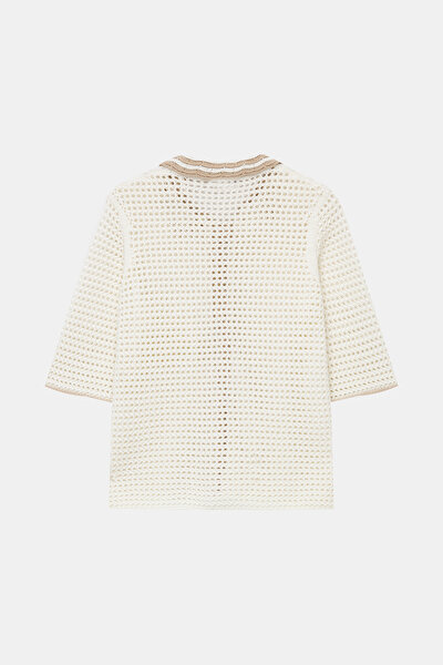 BEIGE PIPING TRICOT 8